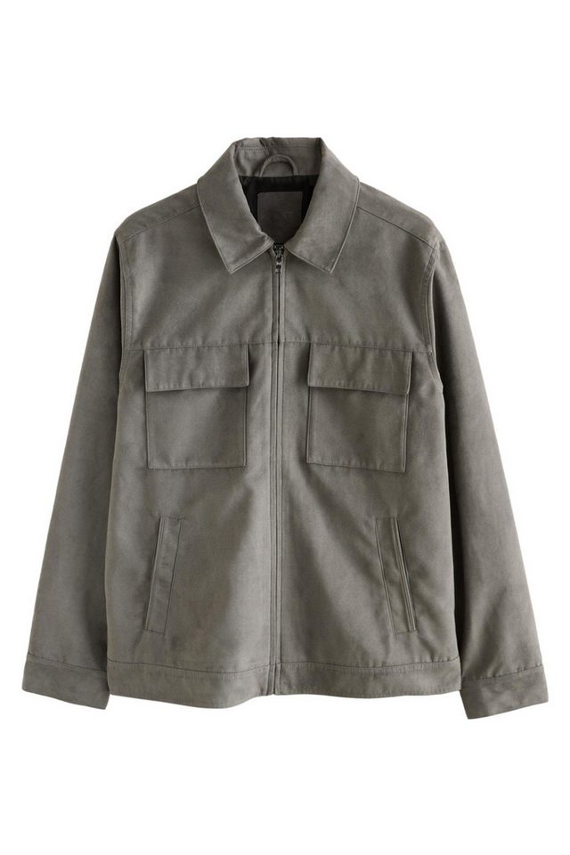Next Hemdjacke Hemdjacke aus Velourskunstleder (1-St) von Next