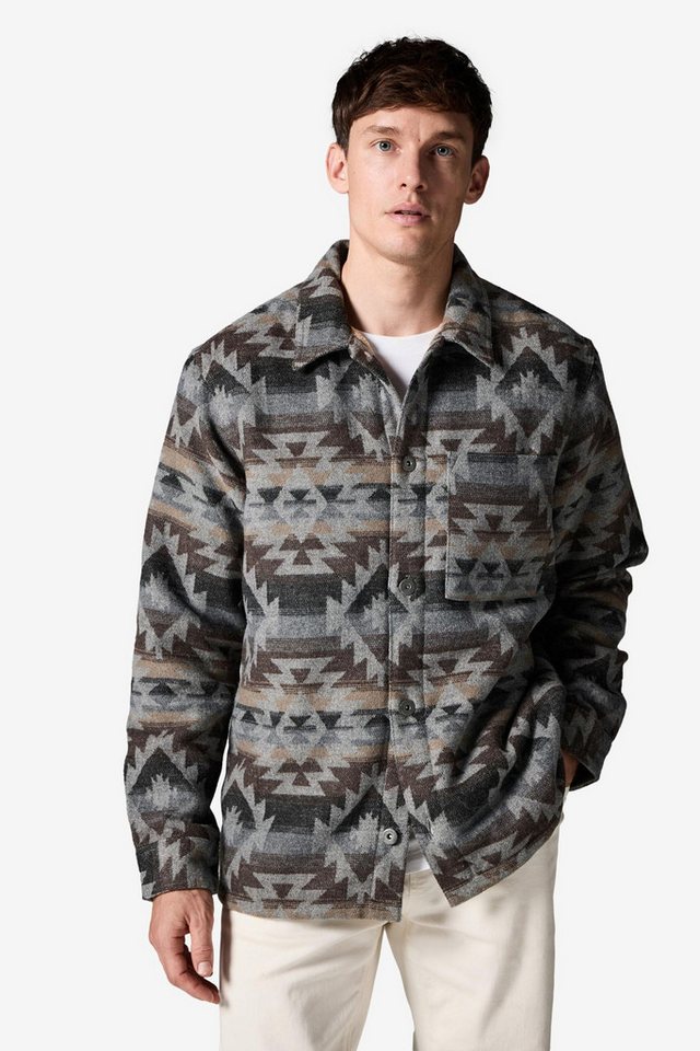 Next Hemdjacke Hemdjacke im Navajo-Stil mit Borgfutter (1-St) von Next