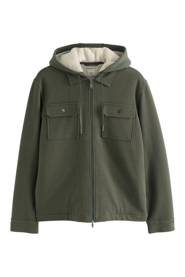 Next Hemdjacke Hemdjacke mit Borg-Fleecefutter und Kapuze (1-St) von Next