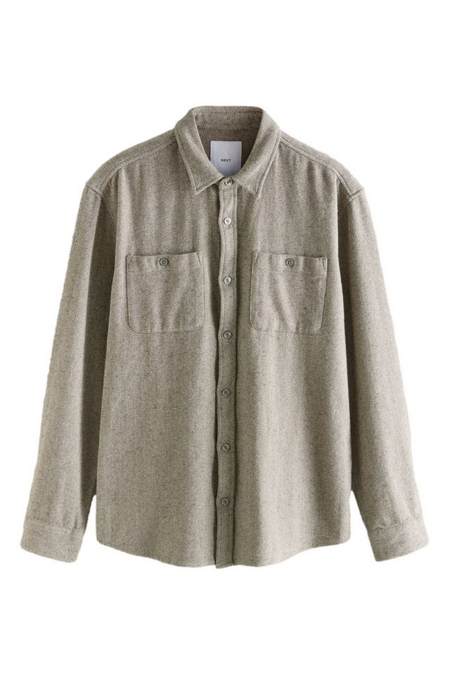Next Hemdjacke Hemdjacke mit Fischgrätmuster (1-St) von Next