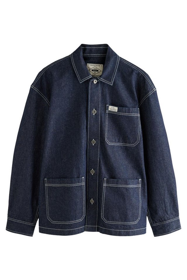 Next Hemdjacke Jeans-Hemdjacke Overshirt 100 % Baumwolle (1-St) von Next