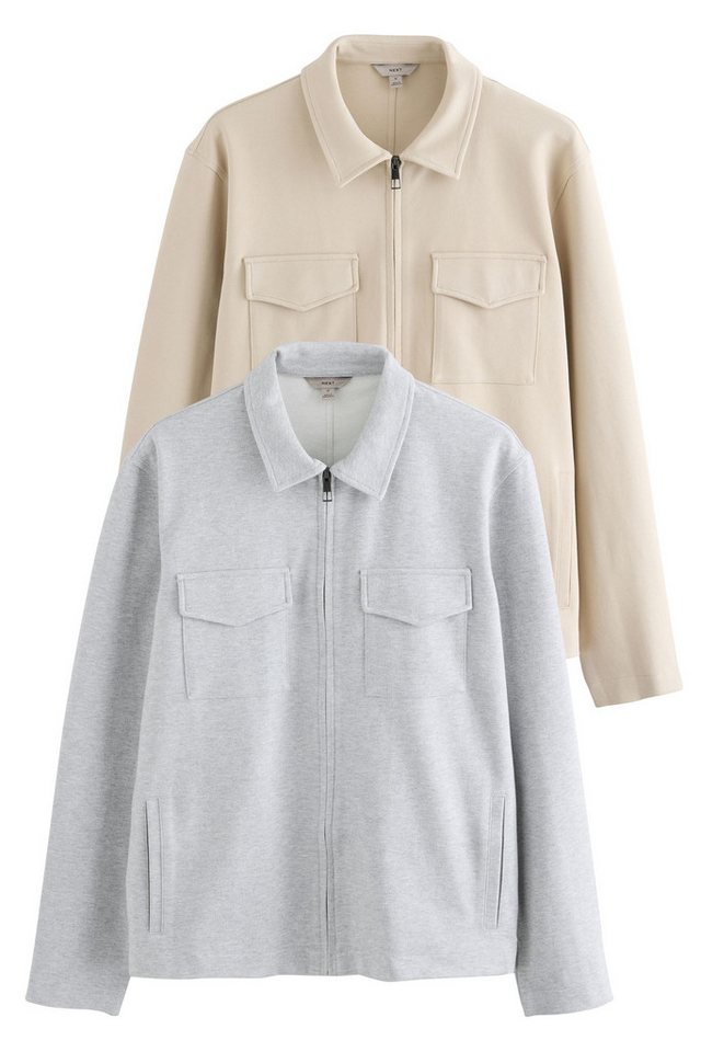 Next Hemdjacke Jersey-Hemdjacken aus Baumwollmischung, 2er-Set (2-St) von Next