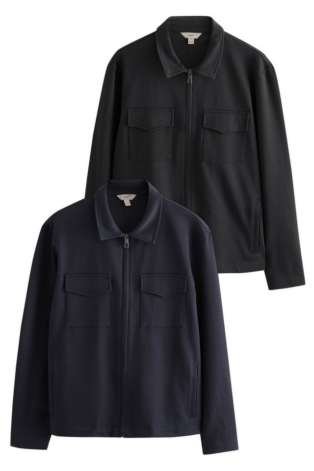 Next Hemdjacke Jersey-Hemdjacken aus Baumwollmischung, 2er-Set (2-St) von Next