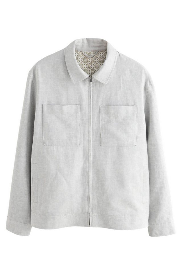 Next Hemdjacke Strukturierte Hemdjacke aus Leinengemisch (1-St) von Next