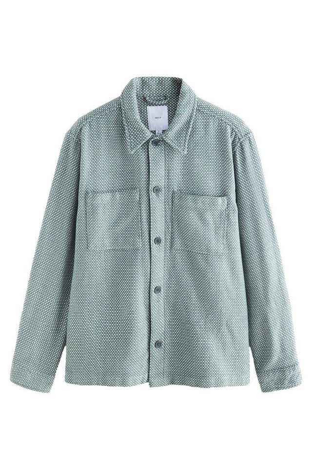 Next Hemdjacke Strukturierte Hemdjacke mit 2 Taschen, Baumwolle (1-St) von Next