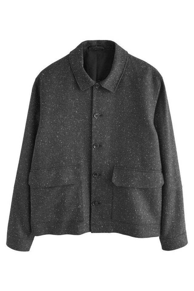 Next Hemdjacke Strukturierte Hemdjacke mit Fischgrätmuster (1-St) von Next