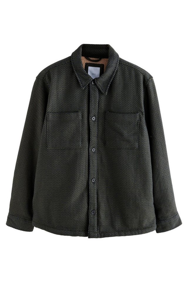 Next Hemdjacke Strukturierte Hemdjacke mit Futter 100 % Baumwolle (1-St) von Next