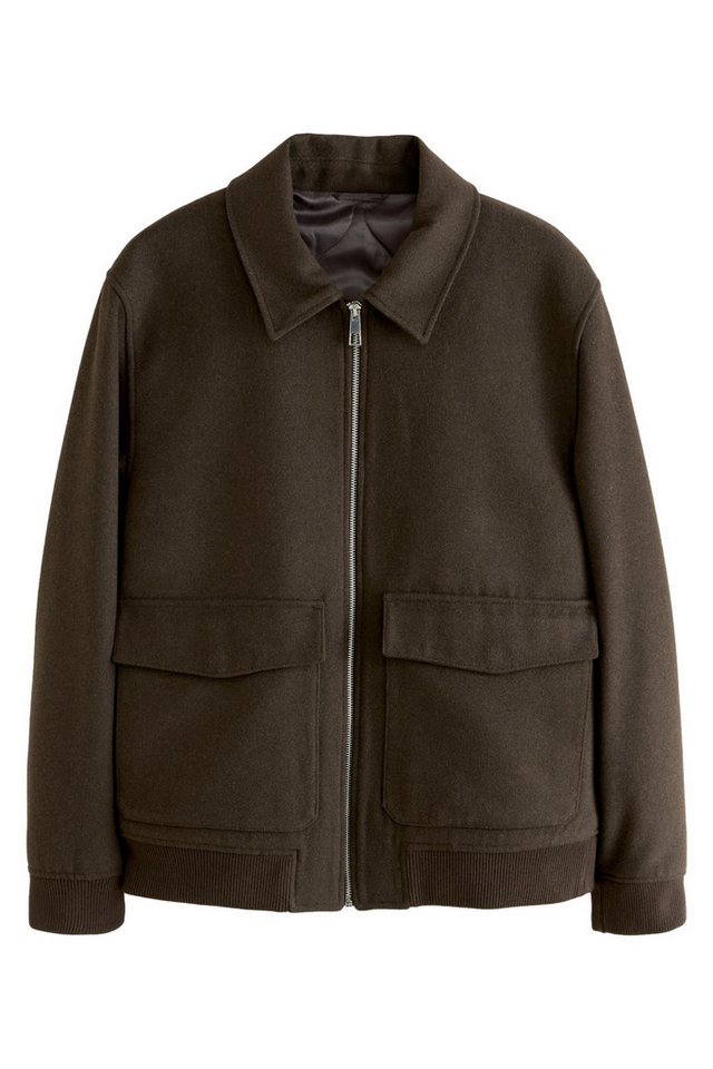 Next Hemdjacke Wattierte Hemdjacke mit Wolle und Reißverschluss (1-St) von Next