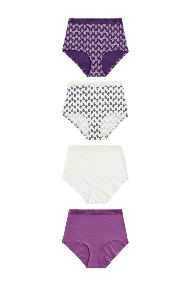 Next High-Waist-Slip 4er-Pack Geo-Slips mit Spitze - Maxislip (4-St) von Next