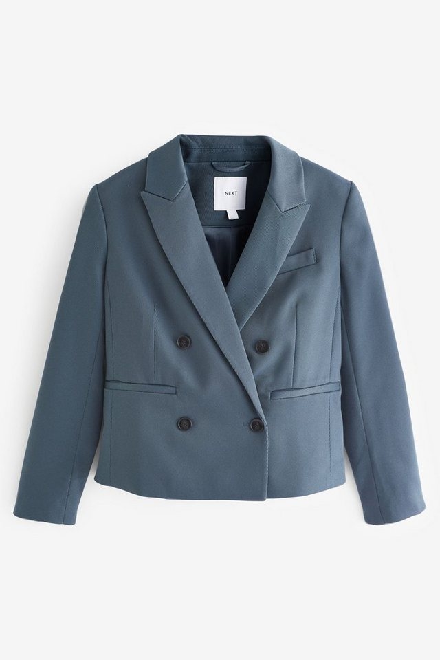 Next Jackenblazer Zweireihiger Blazer aus Twill im Tailored Fit (1-tlg) von Next