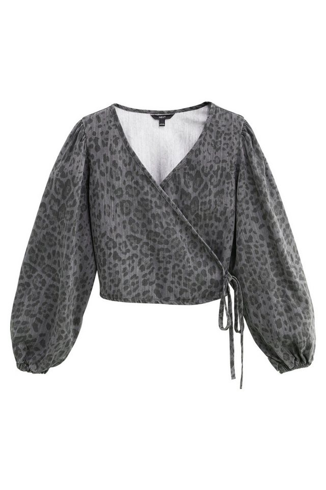Next Jeanshemd Wickelbluse aus Jeansstoff (1-tlg) von Next