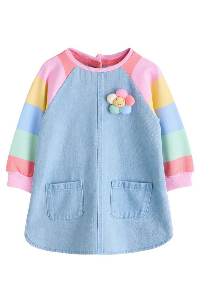 Next Jeanskleid Denim-Kleid mit Raglanärmeln (1-tlg) von Next