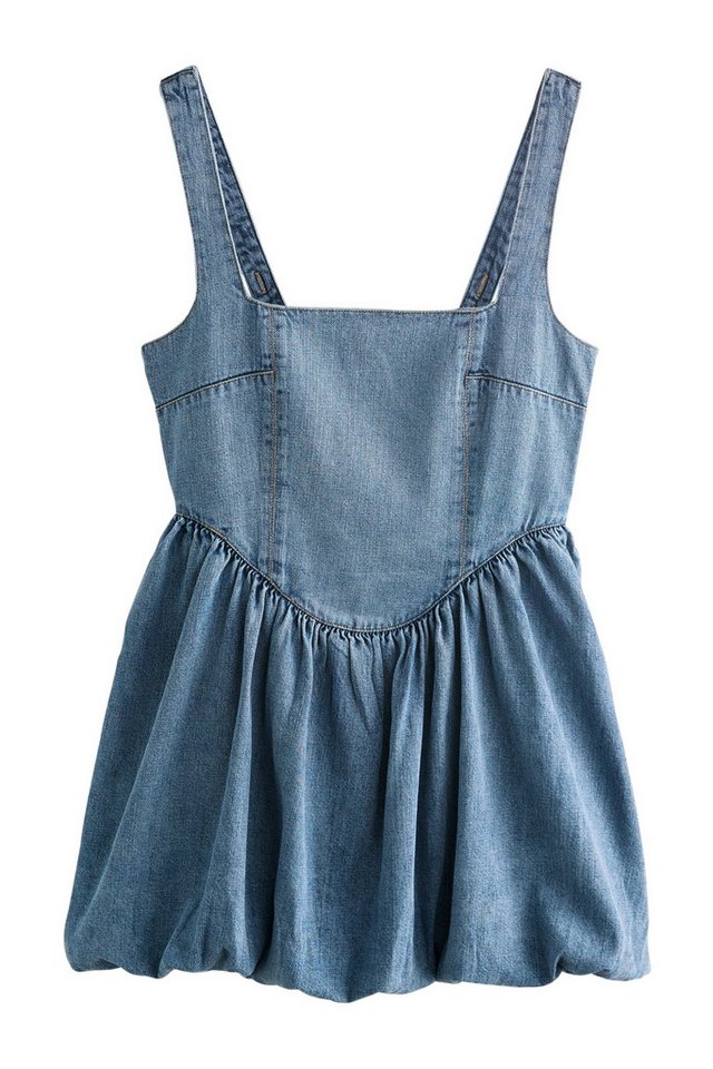 Next Jeanskleid Mini-Puffballkleid aus Denim (1-tlg) von Next