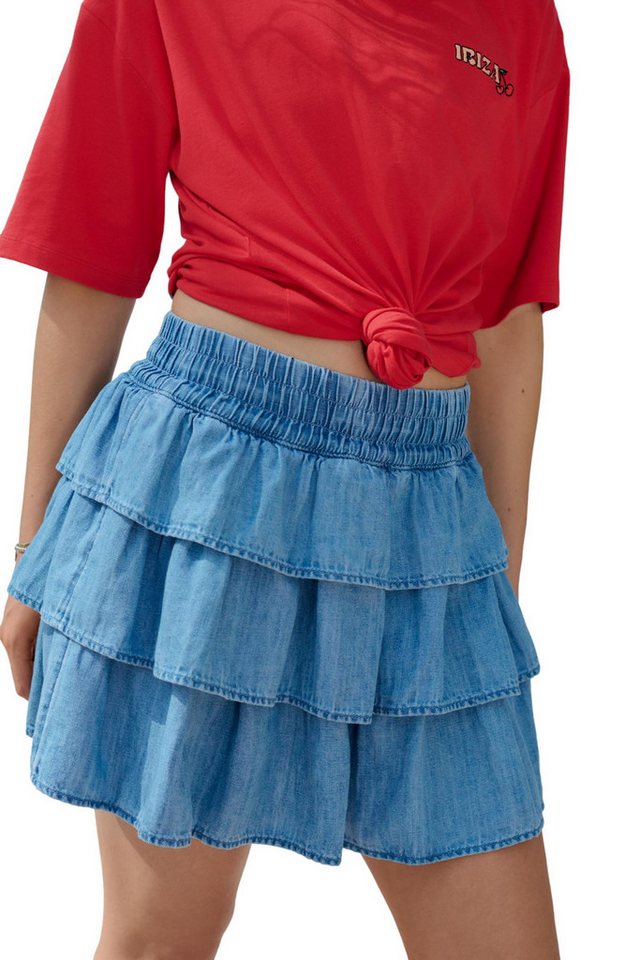 Next Jeansrock Leichter, gestufter Jeansrock (1-tlg) von Next