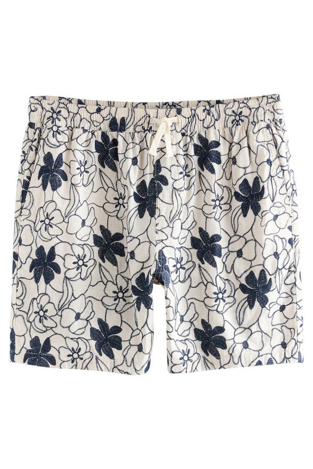 Next Jeansshorts Gestreifte Jeansshorts aus 100 % Baumwolle (1-tlg) von Next