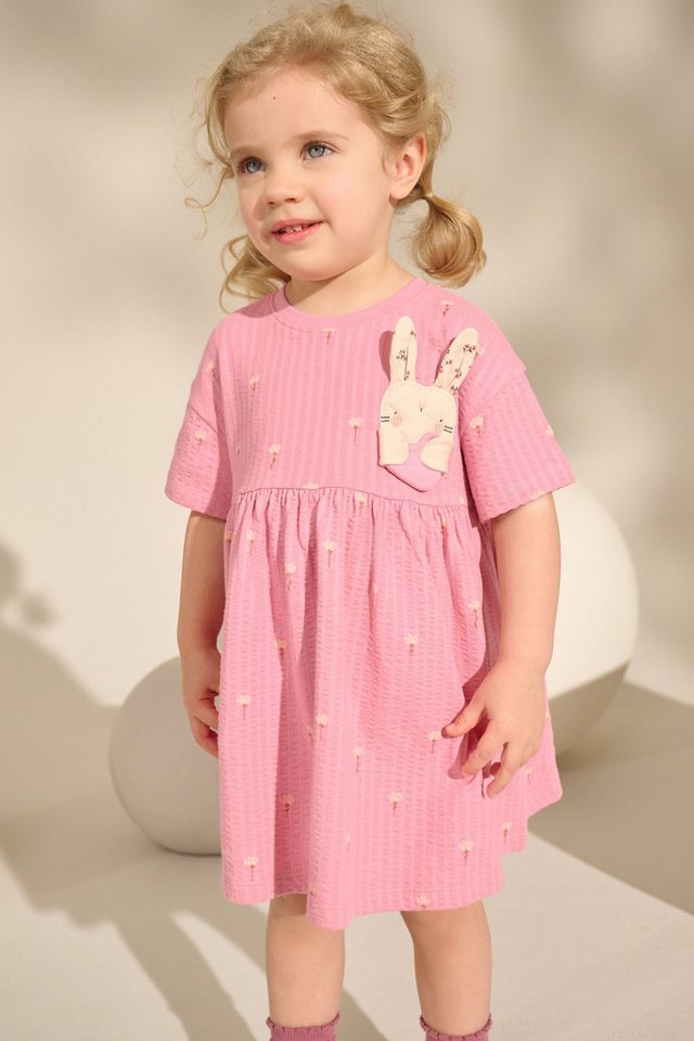 Next Jerseykleid Kurzärmeliges Jersey-Sommerkleid (1-tlg) von Next