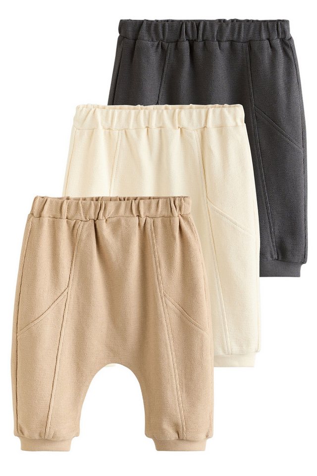 Next Jogginghose Baby-Jogginghosen aus 100 % Baumwolle, 3er-Pack (3-tlg) von Next