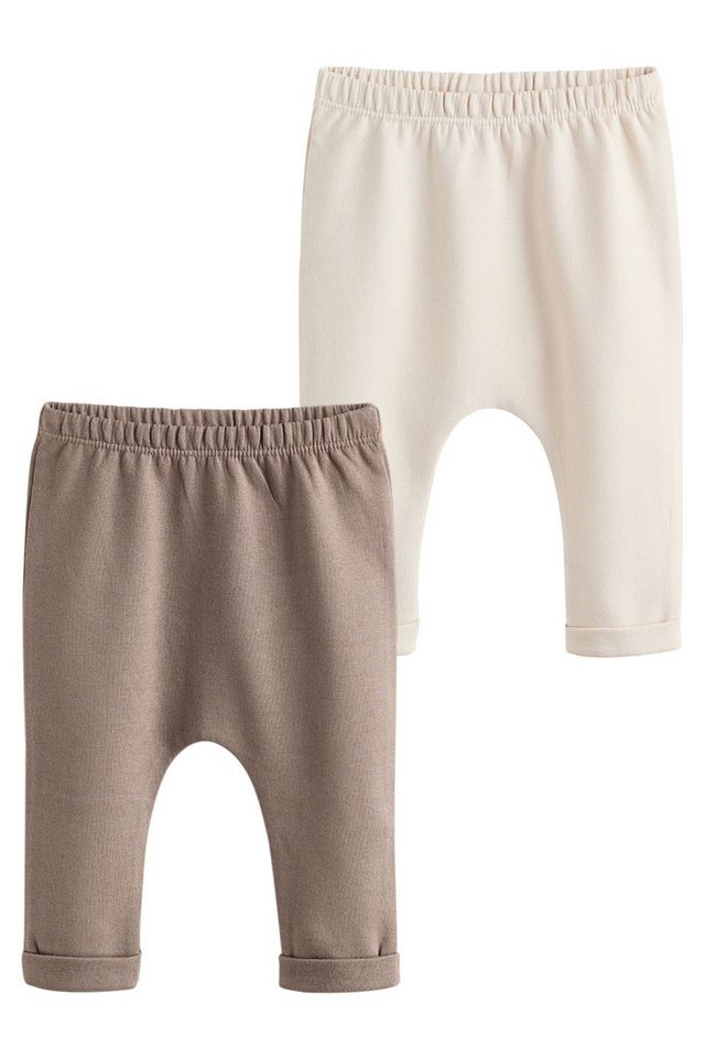 Next Jogginghose Baby Leggings aus 100 % Baumwolle, 2er-Pack (2-tlg) von Next