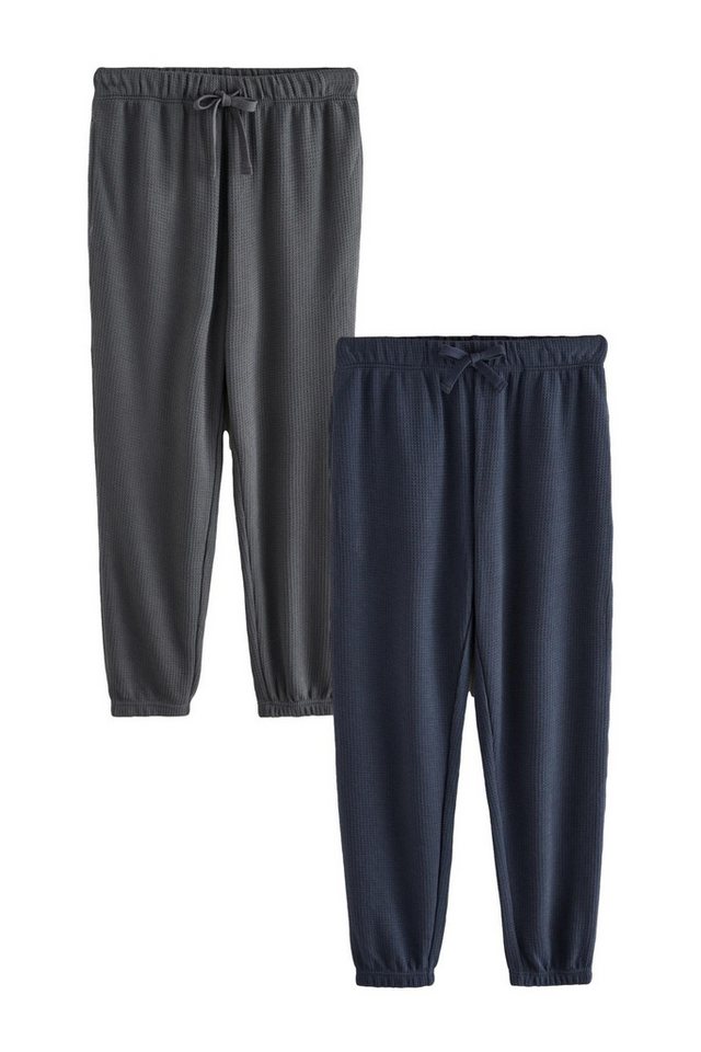 Next Jogginghose Schlafanzughosen mit Waffelstruktur im 2er-Pack (2-tlg) von Next