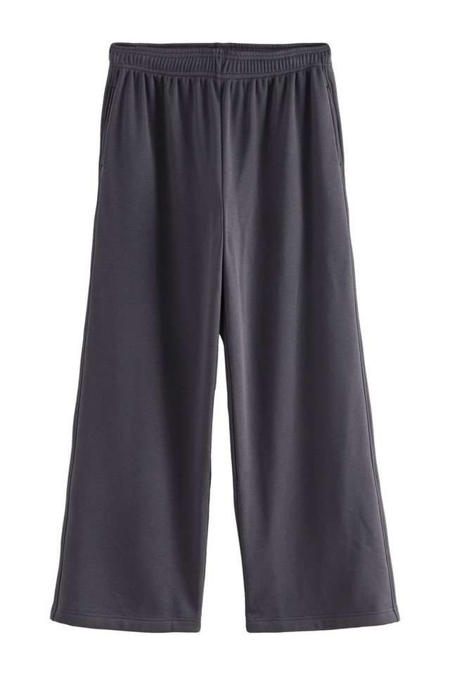 Next Jogginghose Weiche Jogginghose mit weitem Bein + Fleecefutter (1-tlg) von Next