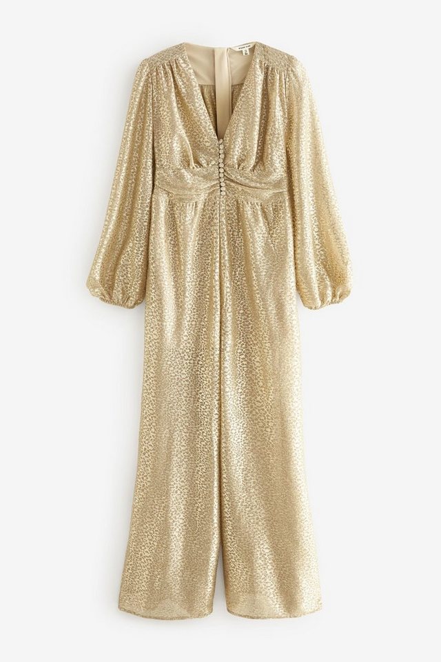 Myleene Klass Jumpsuit Myleene Klass Langärmeliger Metallic-Jumpsuit (1-tlg) von Myleene Klass