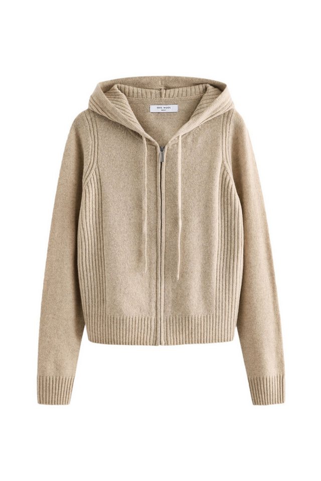 Next Kapuzenpullover Edle Kapuzenstrickjacke mit Reißverschluss (1-tlg) von Next