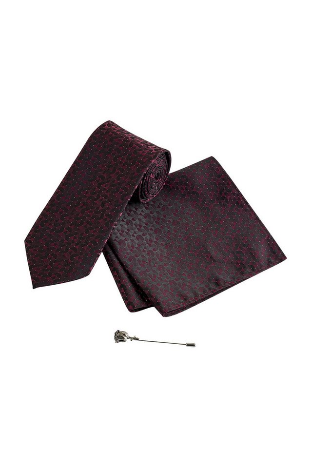 Next Krawatte Krawatte, Einstecktuch und Krawattennadel im Set (3-St) von Next