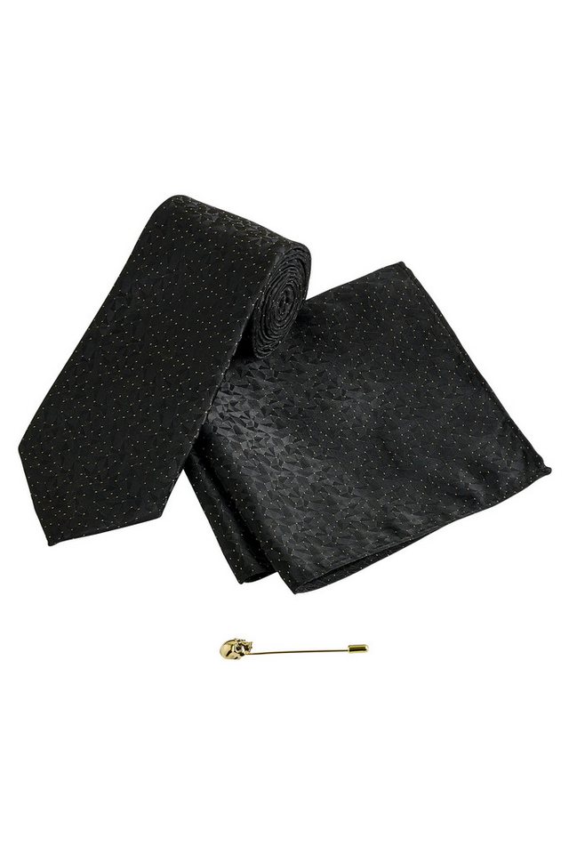 Next Krawatte Krawatte, Einstecktuch und Krawattennadel im Set (3-St) von Next