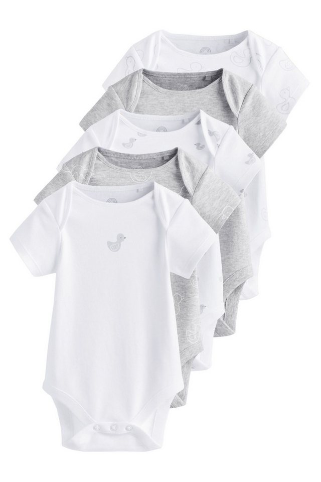 Next Kurzarmbody Kurzärmelige Baby Bodysuits, 5er-Pack (5-tlg) von Next