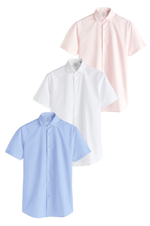 Next Kurzarmhemd Kurzärmeliges Slim Fit Hemd (1-tlg) von Next