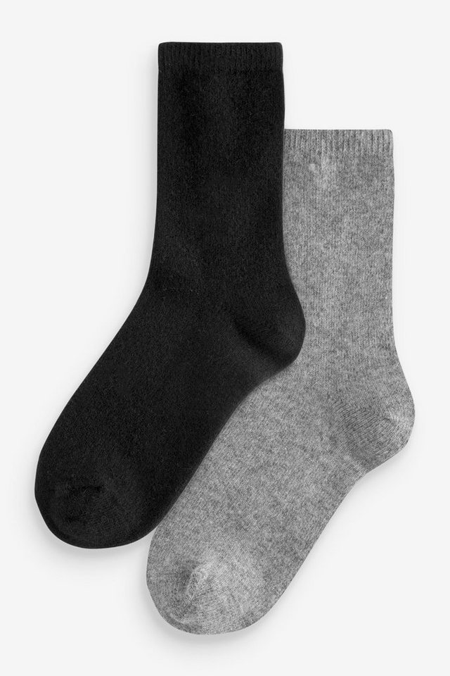 Next Kurzsocken 2 x Thermo-Socken mit Merinowolle und Kaschmir (1-Paar) von Next