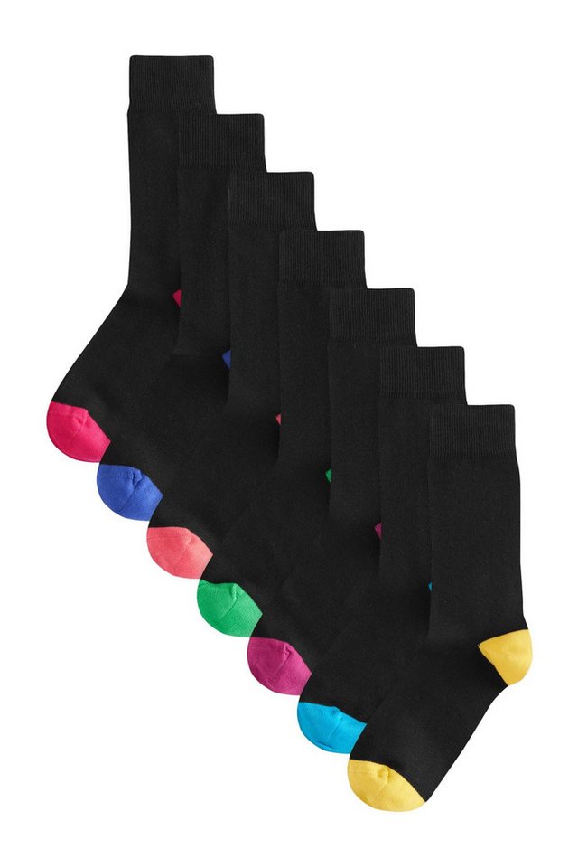 Next Kurzsocken Herren-Socken mit hohem Baumwollanteil, 7er-Pack (7-Paar) von Next