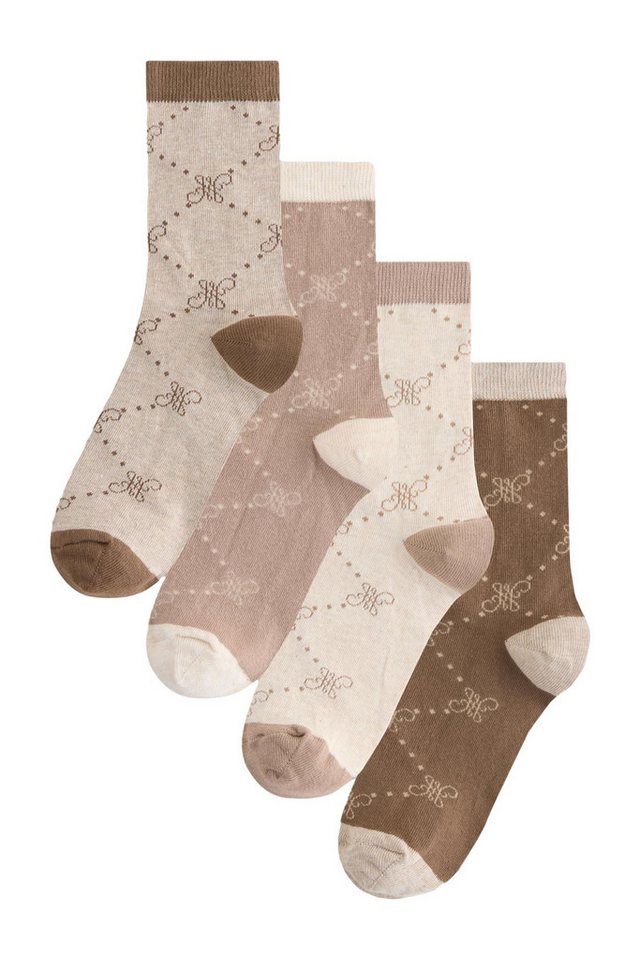 Next Kurzsocken Knöchelhohe Socken, 4er-Pack (1-Paar) von Next