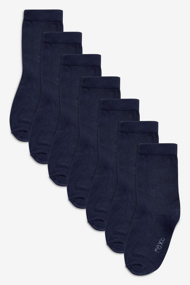 Next Kurzsocken Socken mit hohem Baumwollanteil, 7er-Pack (1-Paar) von Next