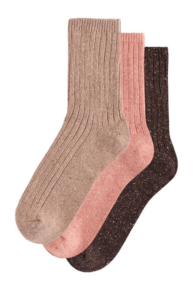 Next Kurzsocken Söckchen mit Wolle, 3er-Pack (1-Paar) von Next