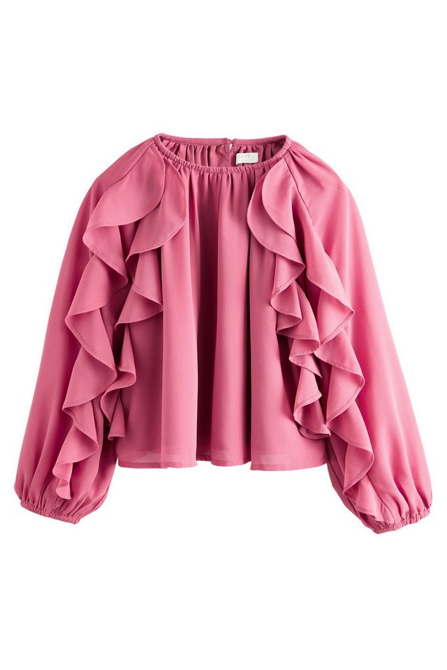 Next Langarmbluse Langärmlige Bluse mit Rüschen (1-tlg) von Next
