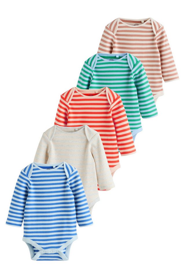 Next Langarmbody Baby-Bodys mit langem Arm, 5er-Pack (5-tlg) von Next