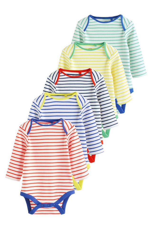 Next Langarmbody Baby-Bodys mit langem Arm, 5er-Pack (5-tlg) von Next