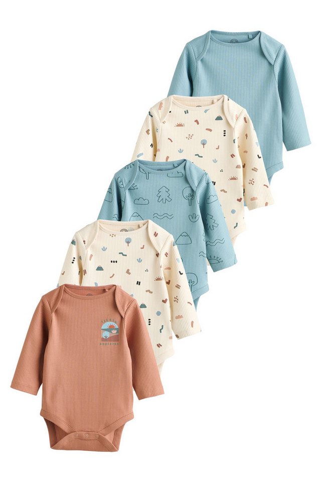Next Langarmbody Baby Bodysuits im 5er-Pack (5-tlg) von Next