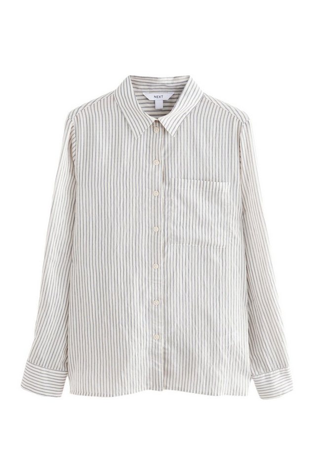 Next Langarmhemd Leichtes Button-down-Hemd mit langen Ärmeln (1-tlg) von Next
