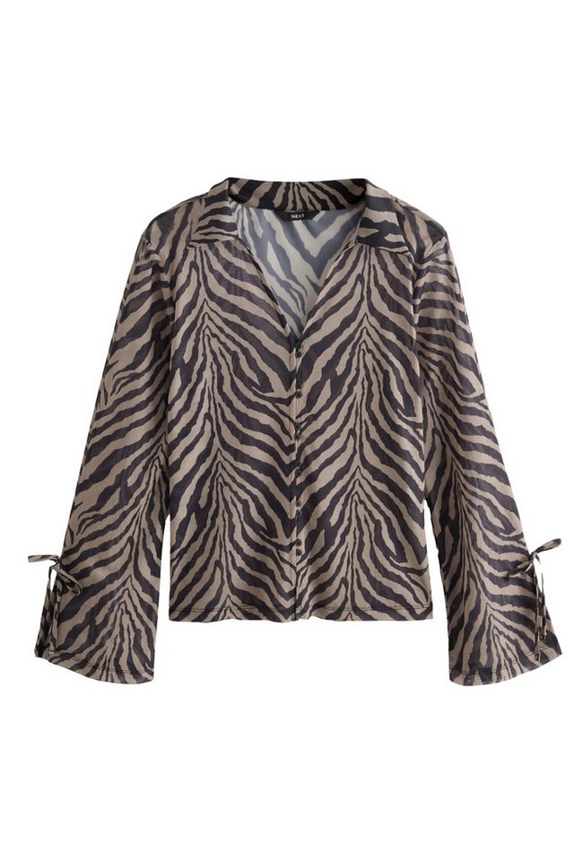 Next Langarmhemd Mesh-Bluse mit langen Ärmeln (1-tlg) von Next