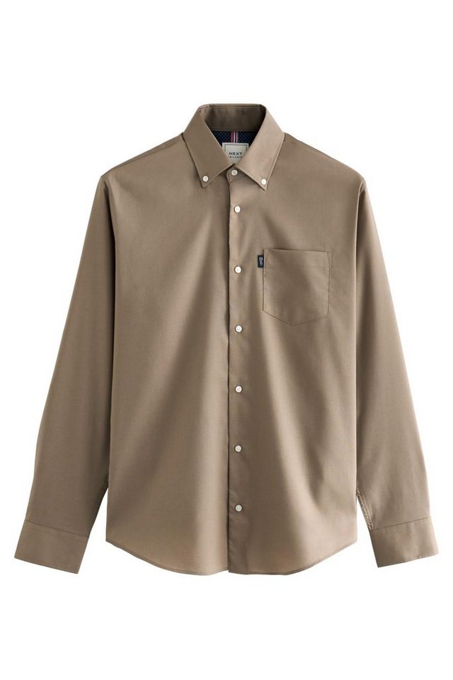 Next Langarmhemd Pflegeleichtes Button-Down-Oxford-Hemd (1-tlg) von Next