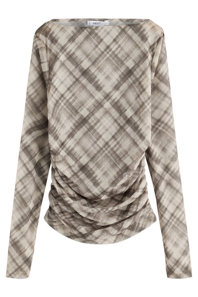 Next Langarmshirt Kew Collection Langarmoberteil mit Mesh und Print (1-tlg) von Next