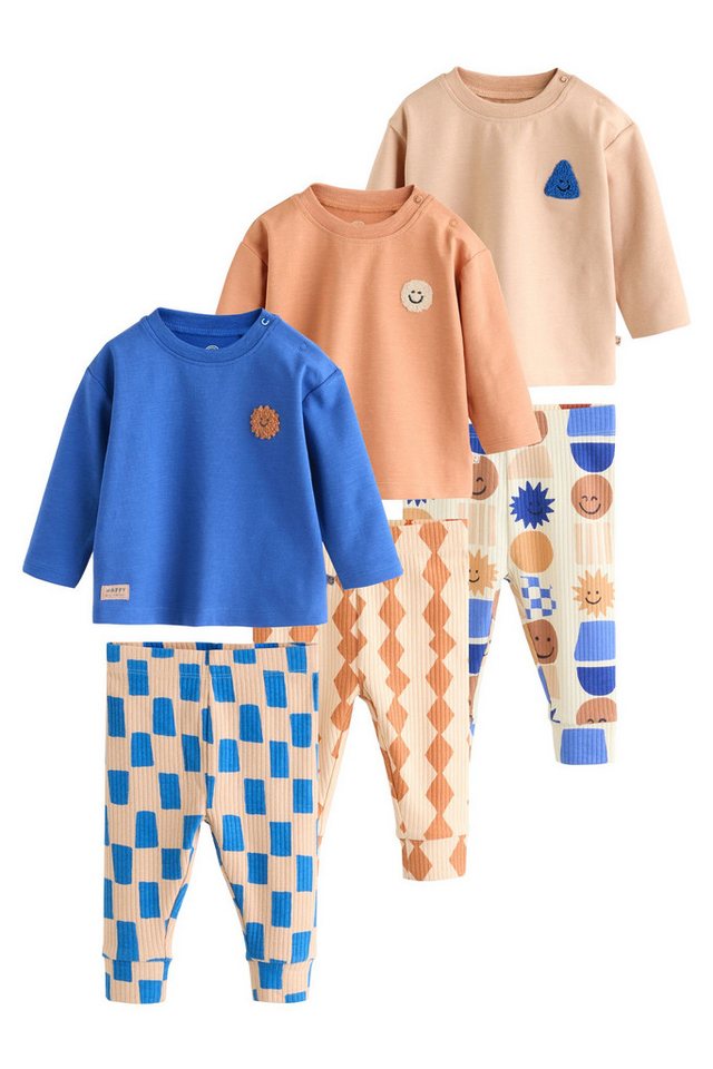 Next Shirt & Hose 6er-Pack Baby Oberteil und Leggings (6-tlg) von Next