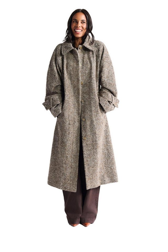 Next Langmantel Einreihiger, langer Mantel mit Kragen (1-tlg) von Next