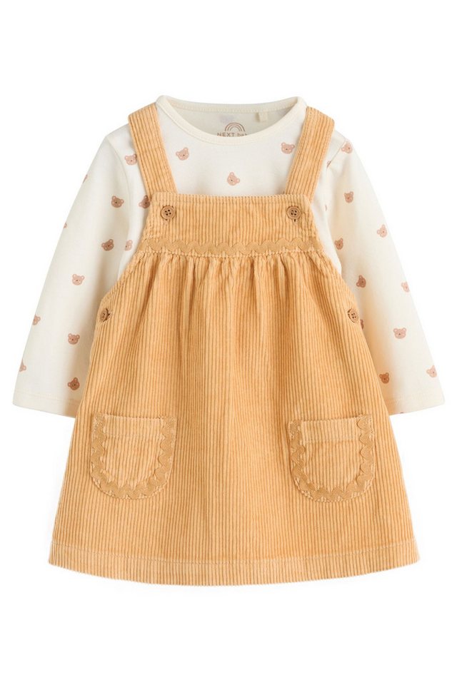 Next Latzkleid 2-teiliges Baby-Set mit Cord-Trägerkleid und Body (2-tlg) von Next