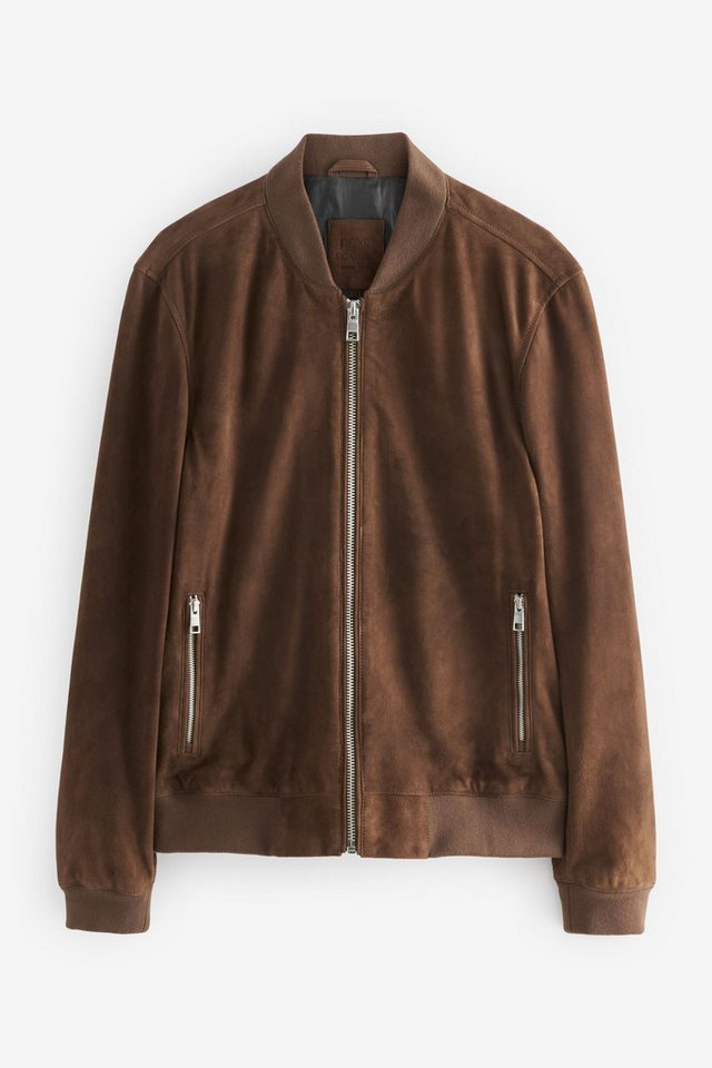 Next Lederjacke Blouson aus Veloursleder (1-St) von Next