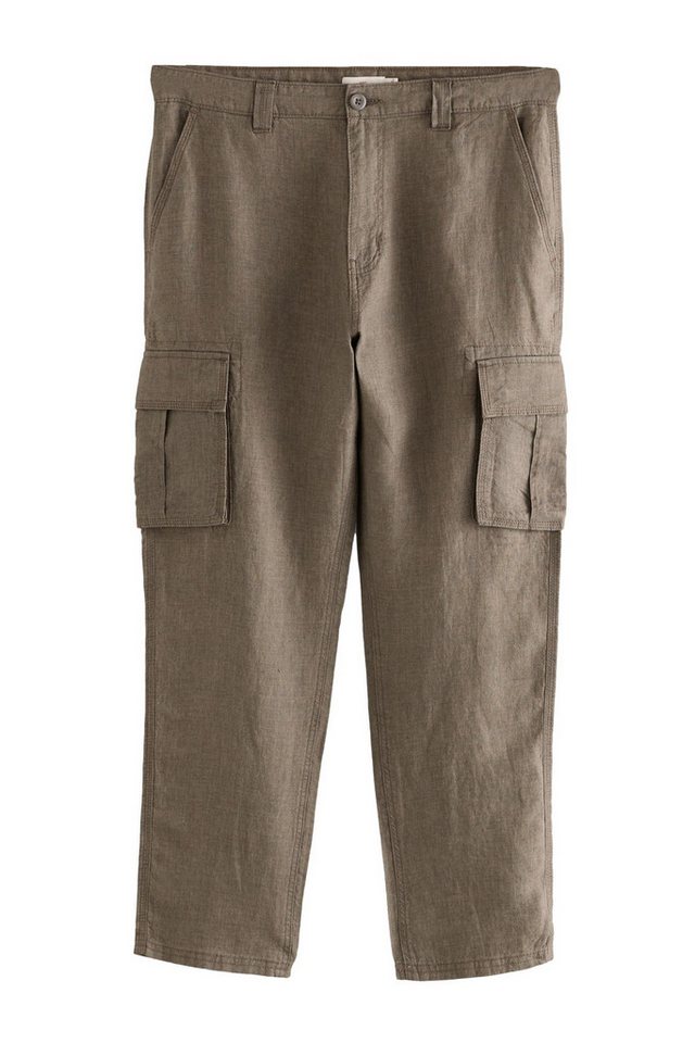 Next Cargohose Regular Fit Signature Cargohose aus 100 % Leinen (1-tlg) von Next