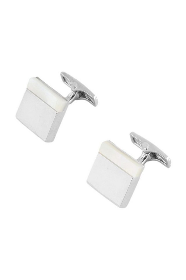 Next Manschettenknöpfe Eckige Manschettenknöpfe mit Perlmutt (1-Paar) von Next
