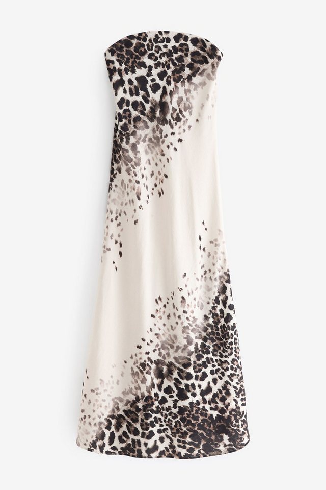 Next Maxikleid Maxi-Sommerkleid mit Bandeau-Ausschnitt und Print (1-tlg) von Next